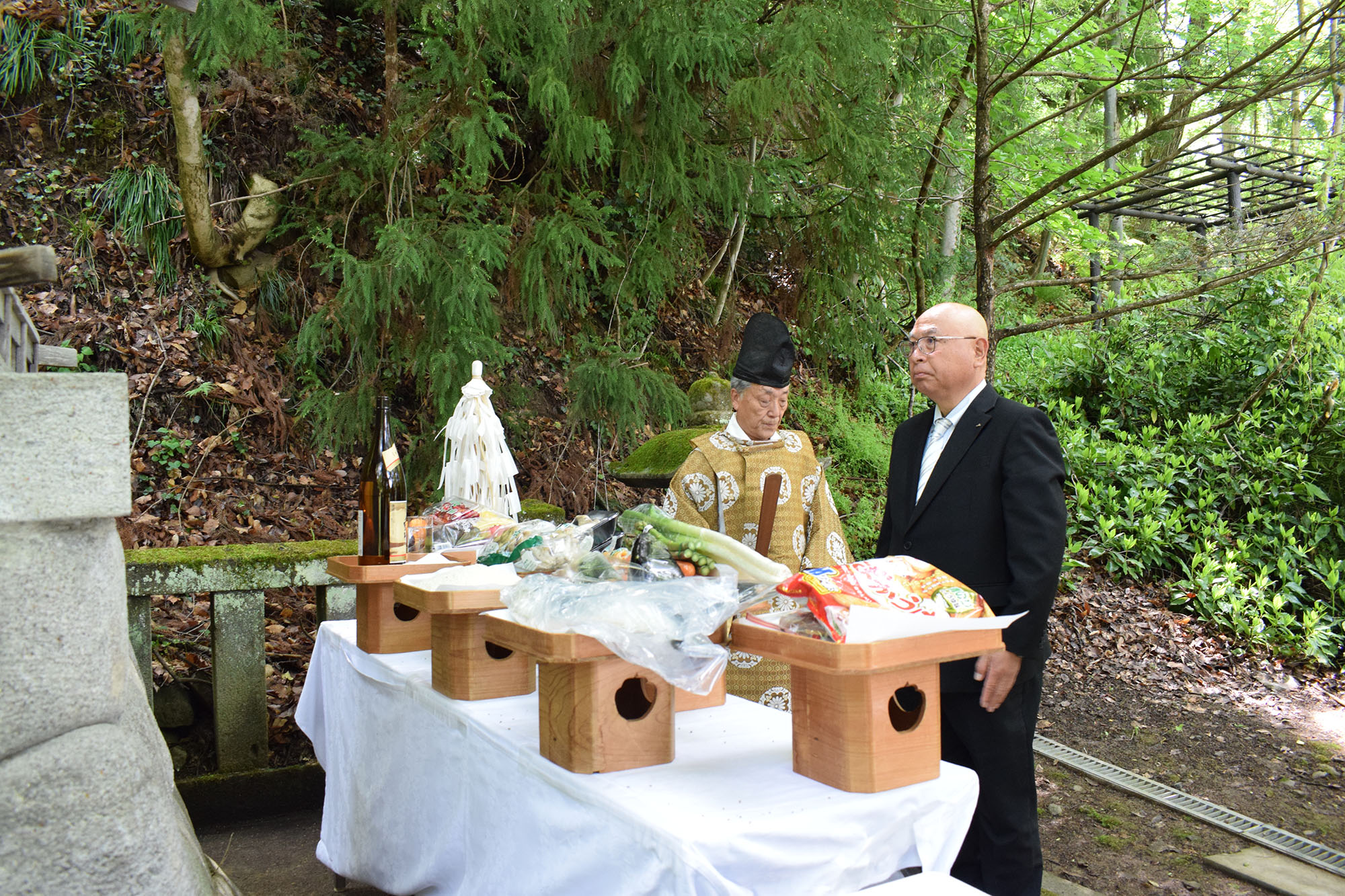 JA中野市、農業神社で豊作祈願